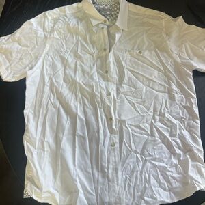 Ted Baker London White Casual Button Down Shirt